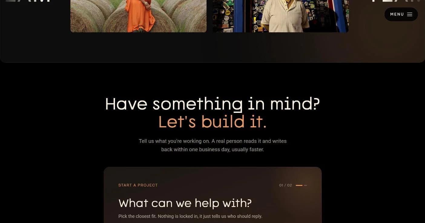 Have something in mind? Let's build it.