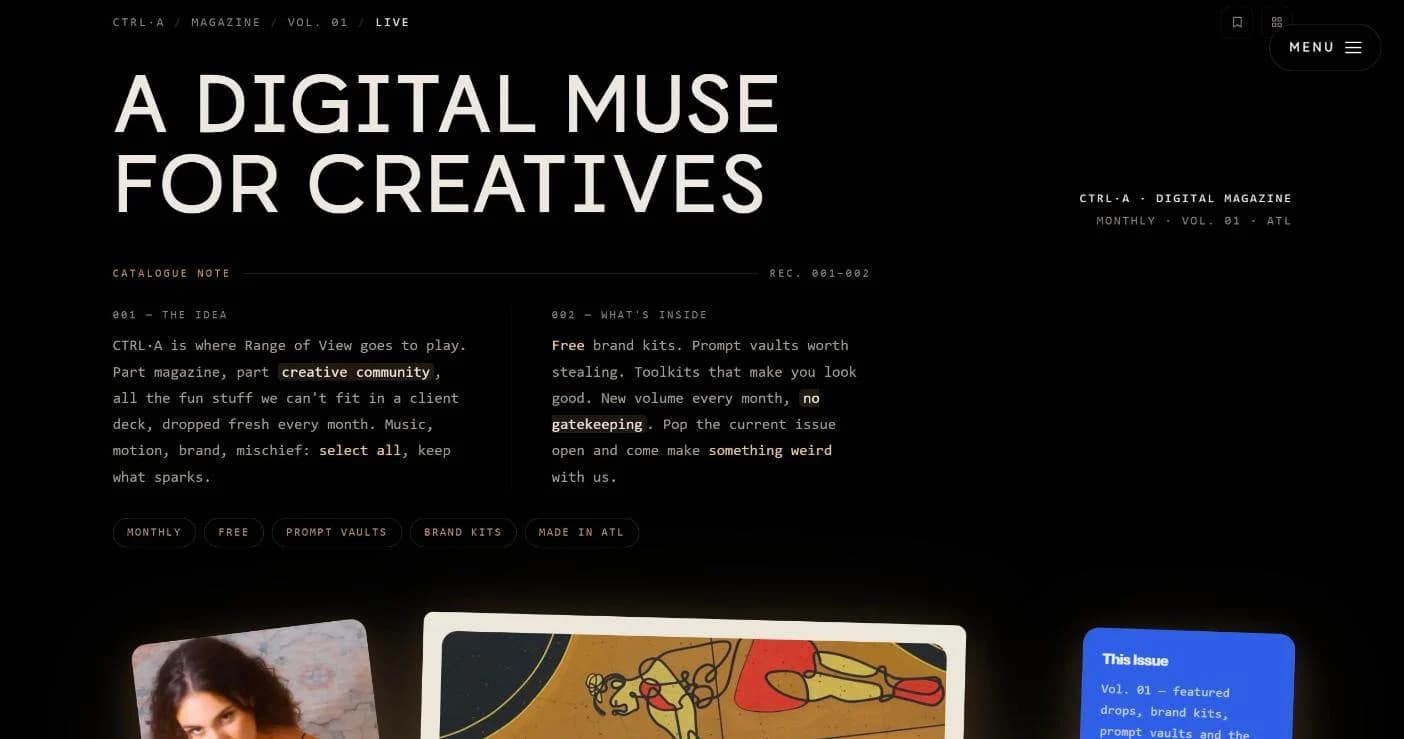 CTRL·A, the studio's digital magazine
